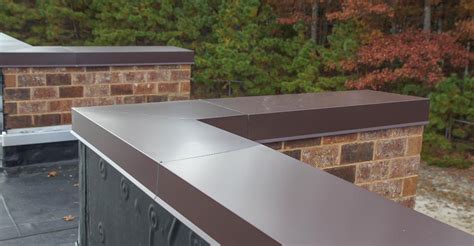 sheet metal wall cap|metal coping for parapet walls.